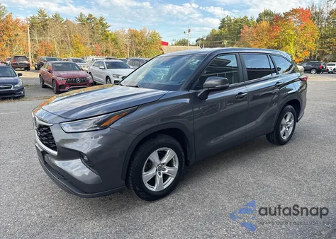 2023 Toyota Highlander Le из США, поврежденный, VIN 5TDKDRAHXPS500647